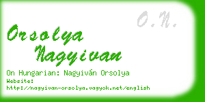 orsolya nagyivan business card