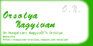 orsolya nagyivan business card